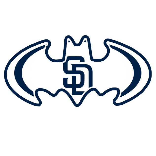 San Diego Padres Batman Logo fabric transfer